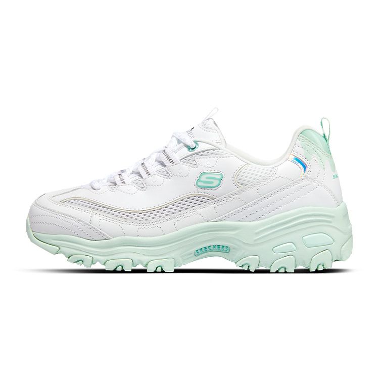 Skechers D LITES 1.0 Women Tiffany Green Low Top Dad Shoes 896192-WMT 38.5