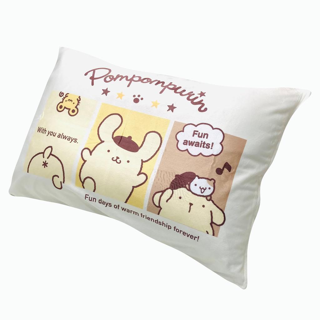 MORIPiLO Sanrio Pompompurin Pillowcase and Melting to the Suitable for Both Children and Cute Plush Toy Sanrio Morishita Pillow (Smooth Touch)