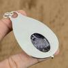 925 Silver Chevron Amethyst Gemstone Daughter Wedding Crown Chakra Boho Pendant
