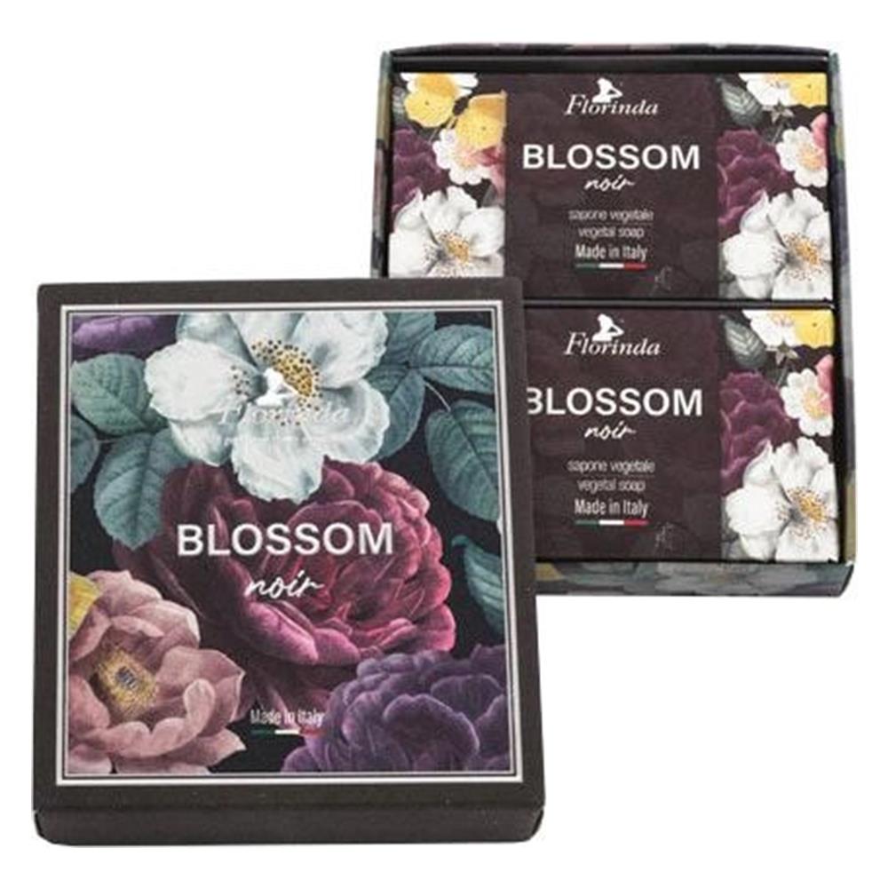 

Florinda Blossom Noir Черное твердое мыло с цветочным рисунком, 200 г, набор из 2 шт.