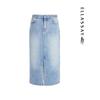 ELLASSAY Retro Straight Denim Skirt