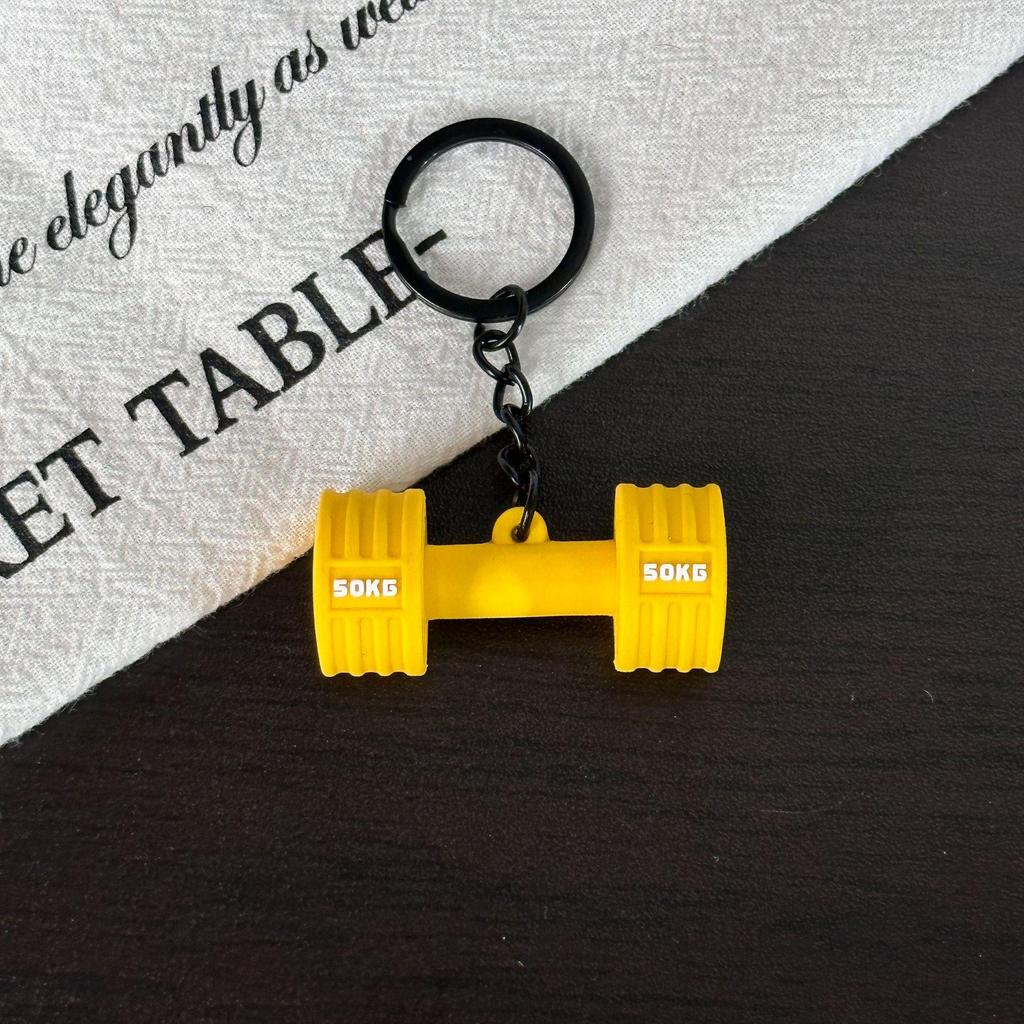 Miu Series Mini Barbell & Dumbbell Plate Keychain Bag Charm