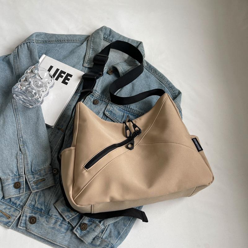 Casual big bag women's 2025 new fashion cloth bag shoulder bag large capacity tote bag class commuter messenger women's bag