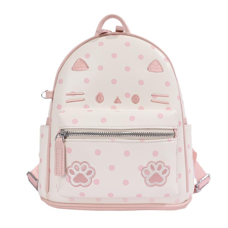 Schoolbag Autumn New Bag 1011 New Daily Versatile Hand Bag Korean Version Polka Dot Backpack Large Capacity Commuting