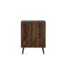 Chest of drawers with three drawers, modern wardrobe, dressing table, suitable for living room, bedroom, hallway (walnut wood)