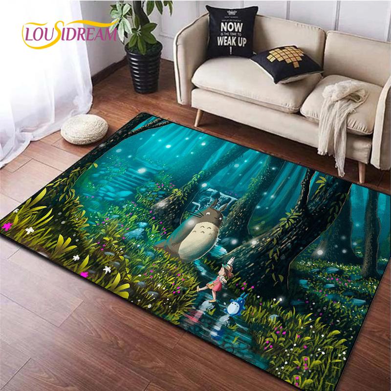 Cute Cartoon Anime Carpet for Living Room Bedroom Rug Kitchen Kids Unslip Floor Mat Birthday Gift Photography Props Tintines Rug