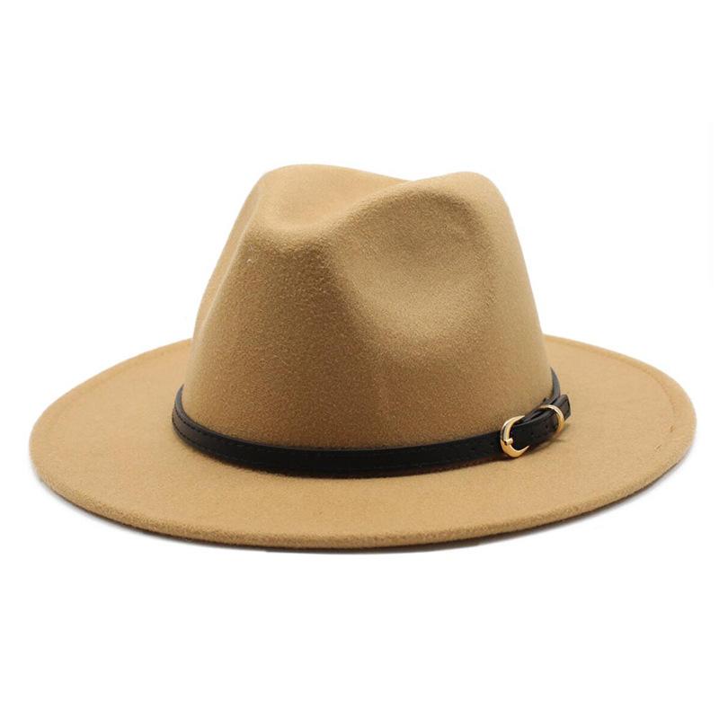 Jazz Hat Season British Retro Top Hat Men'S And Women'S Woolen Hats
