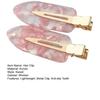 2Pcs Korean Style Anti-slip Teeth Hair Clip Acrylic Flat Seamless Hair Barrette Hair Accessories