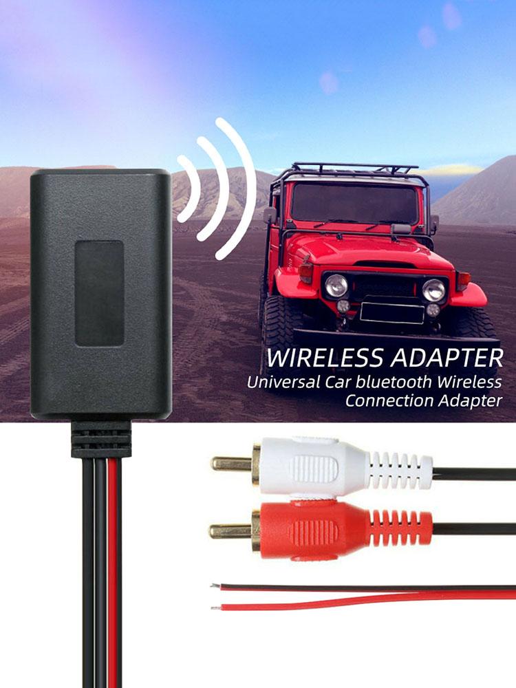 Bluetooth-compatible Audio Cable Module Music Audio Stereo Receiver Car Electronics Accessories for 2RCA Interface Vehicles