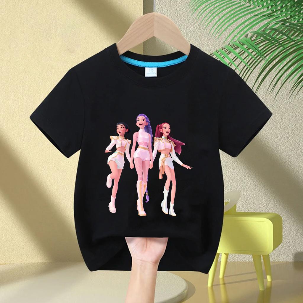 Kids T-shirts Children's Kpop Witch Hunt Short Sleeved Printed T-shirt