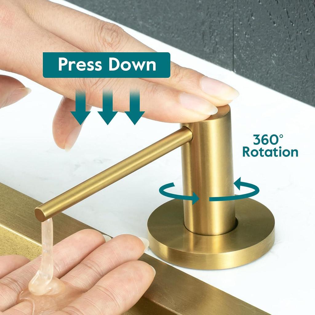 304 Stainless Steel Soap Dispenser with 1.2m Extension Tube & 500ml Container