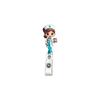 Multi Purpose Retractable ID Cards Holder Lightweight Acrylic Badges Reel with Not Slip Clip Design for For Healthcare