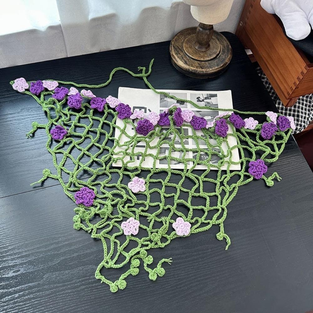 Hairband Flower Triangular Headscarf Vintage Vine Foral Hip Scarf  Pants Accessories