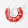 Cat Dog Bib Princess Style Pet Plaid Pet Supplies Cotton Korean Plaid Lace Pet Scarf