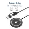 Magsafe 15W Wireless Charger for Apple Phones, Magnetic, Fast-Charging, Black & White