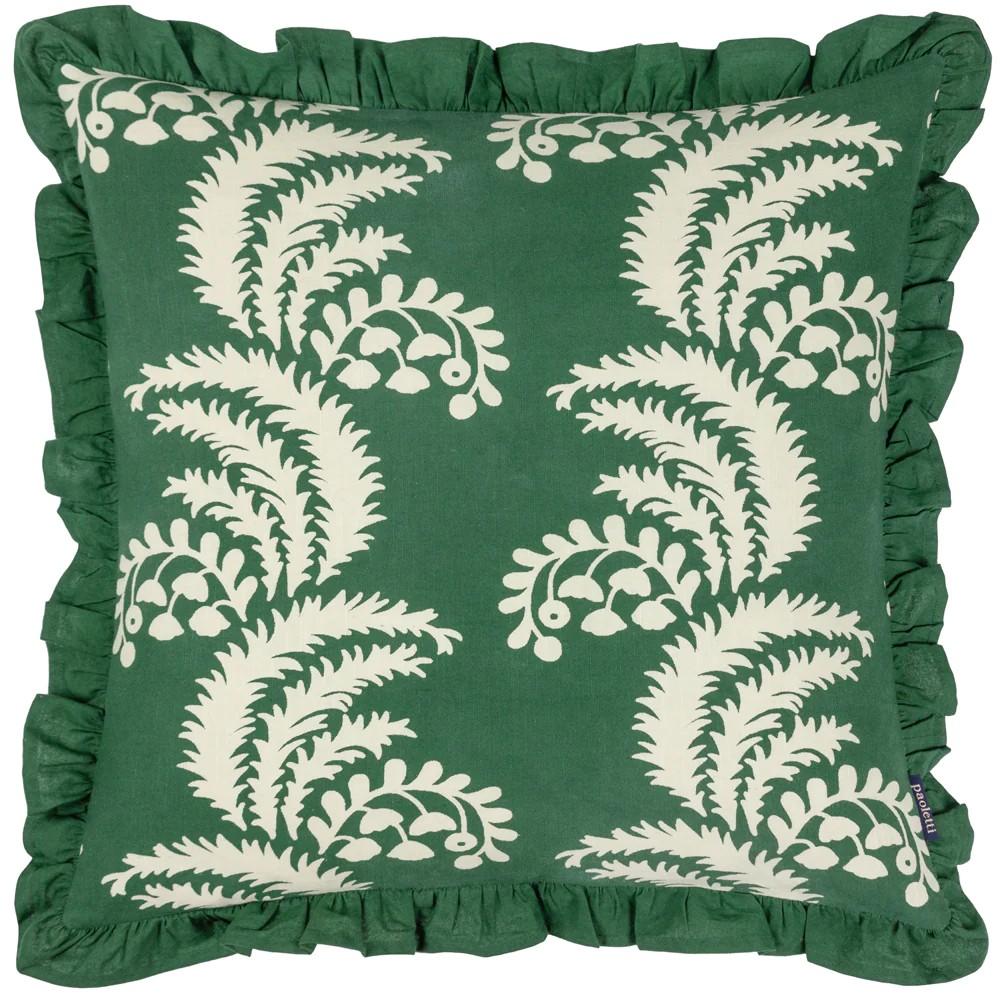 Paoletti Montrose Pleated Floral Cushion Cover