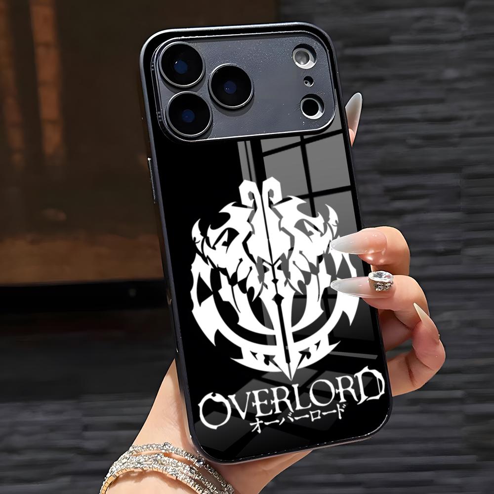 O-Overlords Anime Phone Case For IPhone 17 Pro Max 16 15 14 Pro Max 13 11 X Xs Xr 8 7Plus Glass Cover
