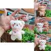 Soft And Cuddly Plush Bear Keychain Charming Toy For Backpacks And Accessories