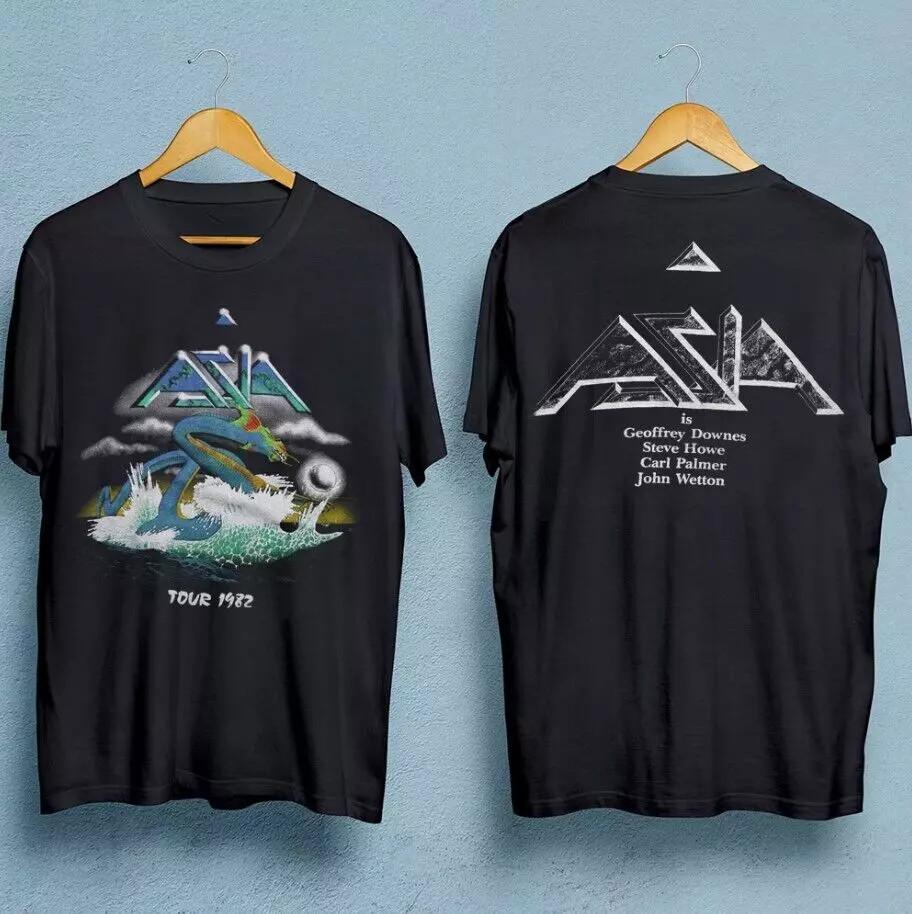 

Asia Band tour men tshirt doublesided black unisex all sizes for fans Unisex T-Shirt L