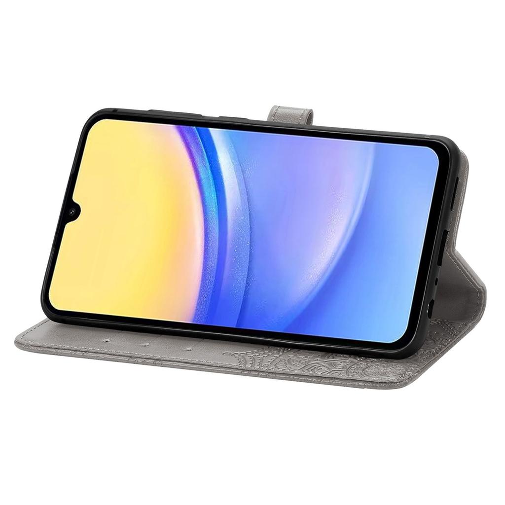 For Samsung Galaxy A15 4G/A15 5G Case Leather Embossed Mandala Pattern Phone Cover