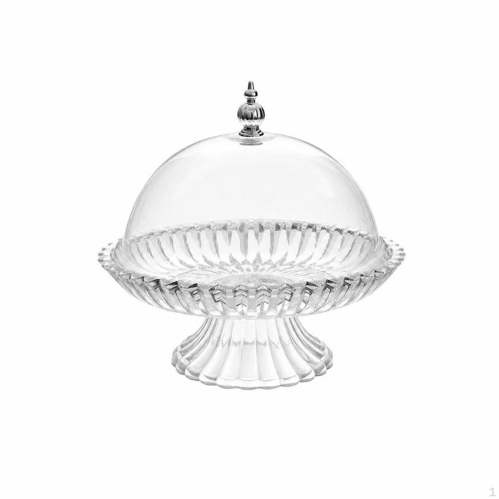 Cake Display Cover Clear Stand with Dome Transparent