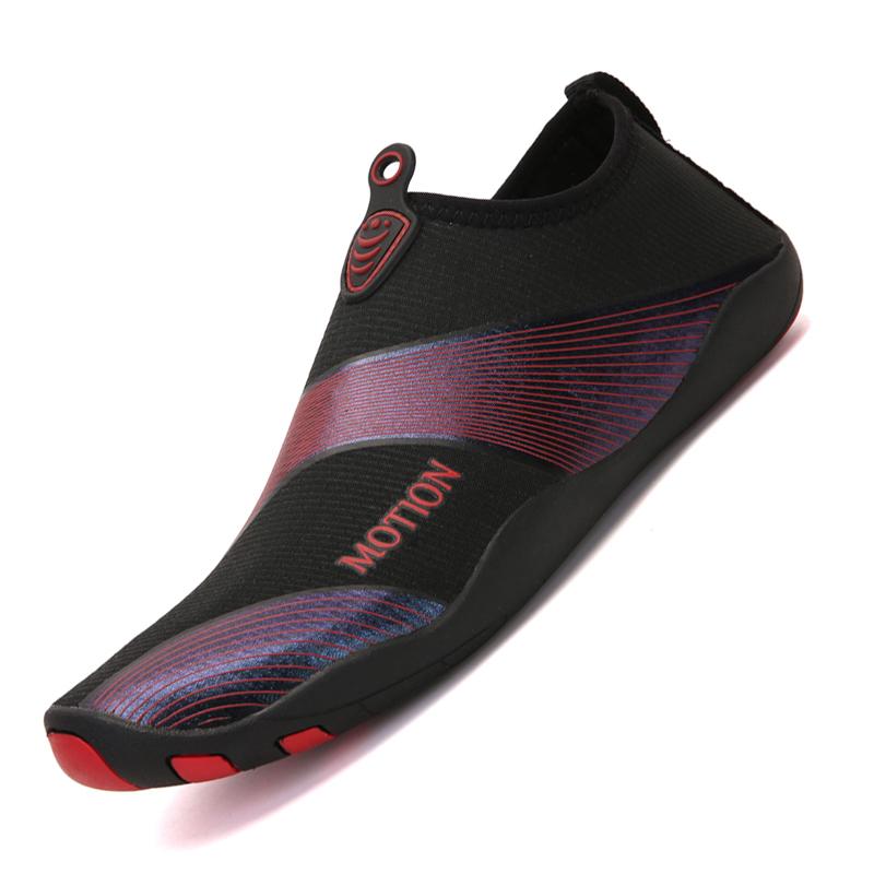 Slip-on Wassersportschuhe für Herren Damen Schnelltrocknende Aqua Schuhe Rutschfeste Wat-Sneaker für Strand Surfen Kajakfahren Schwimmen