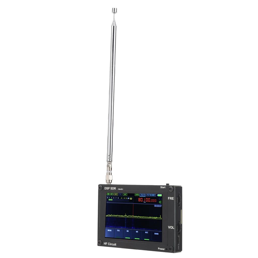 Wireless Receiver Black UltraThin DSP SDR HAM Receiving Radio Equipment 50kHz200MHz