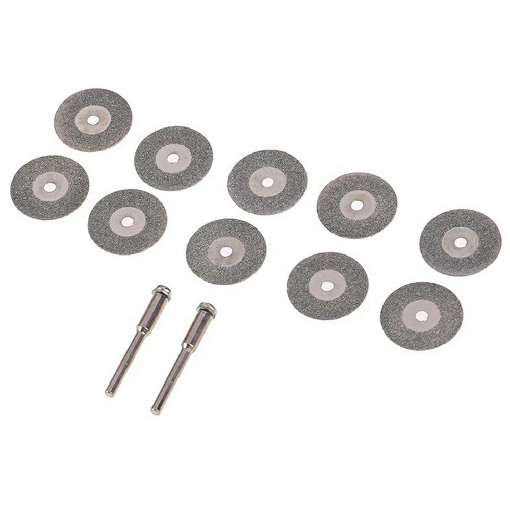 

10Pcs 18mm Diamond Cutting Grinding Discs Electric Grinder Saw Blades with 2 Mandrels A