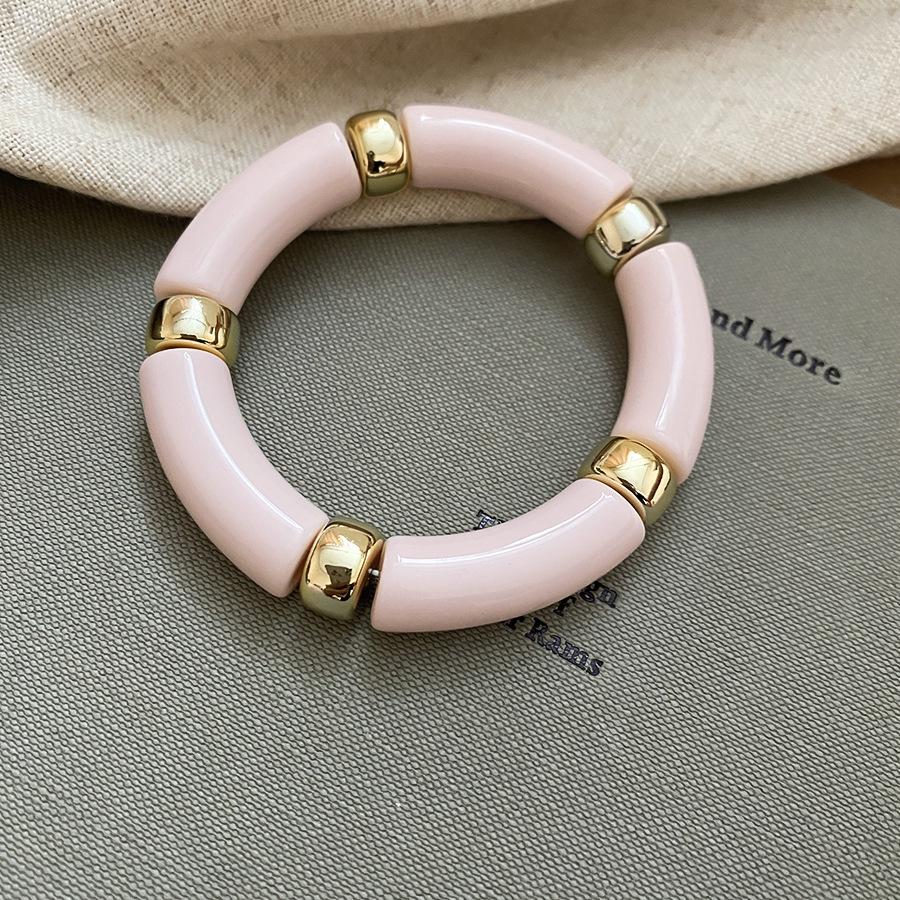 Brățară rotundă din acril cu îmbinare: Stil European & American la Modă, Design Versatil de Nișă