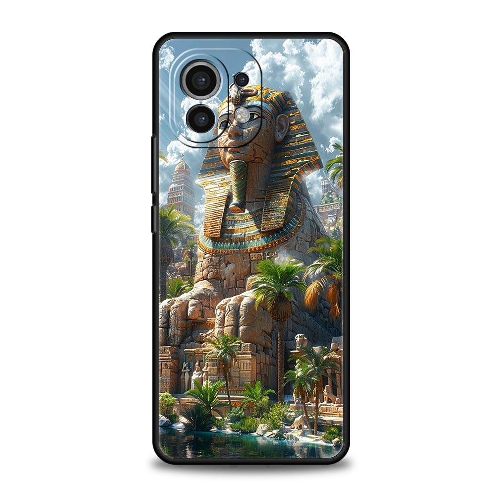 Ancient Egypt Egyptian God Pyramid Phone Case For Xiaomi Mi 15 14 14T 13T 12T Pro 12 13 11 Lite 5G 11T Poco X6 X7 X5 Pro Cover