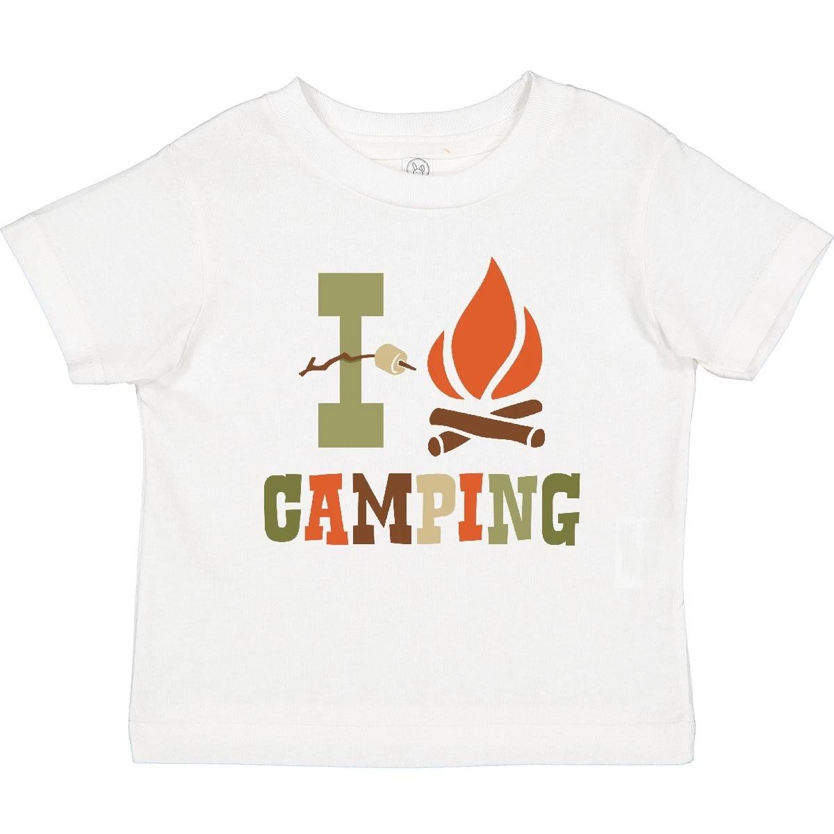 Inktastic I Love Camping Baby T-Shirt Smore Heart Camper Scouting Roasting Camp 130