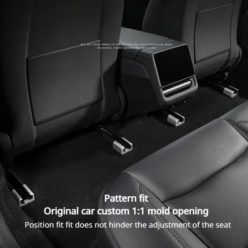 Car Seat Slide Rail Protective Cover For Tesla Model 3 Highland Seat Rail Anti-kick Plug New Model 3+ Interior Accessories