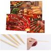 100PCS Barbecue Bamboo Skewers Disposable Bamboo Stick Barbecue Paddle Skewers
