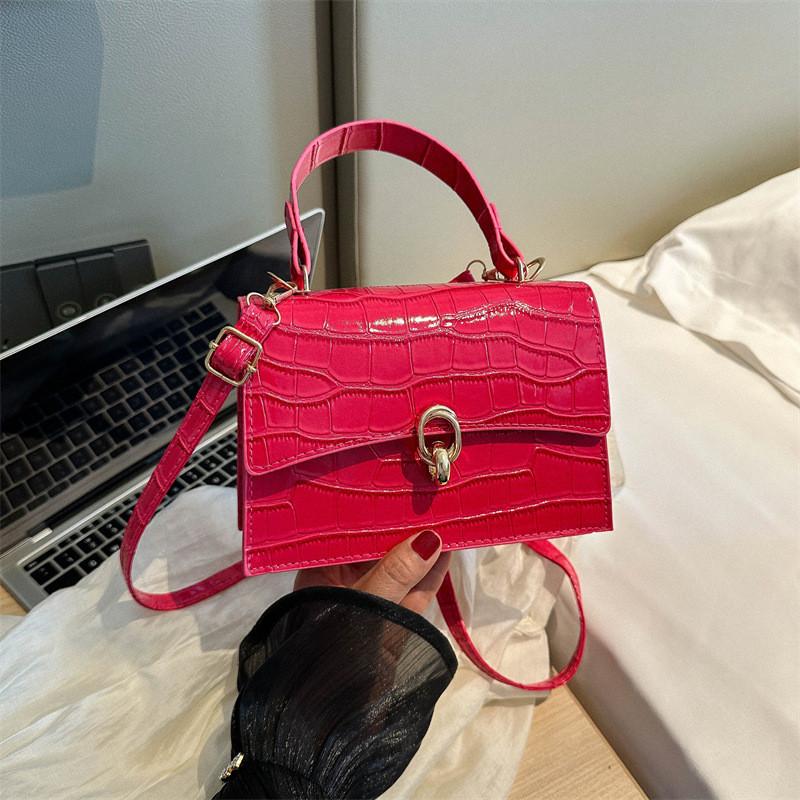 Trendy Pu Small Square Handbag Versatile Crossbody Bag For Everyday Use