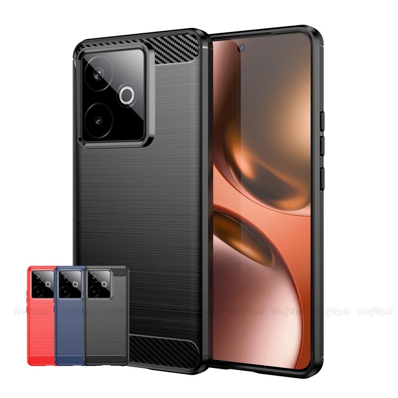 For Realme GT 7T Case Cover OPPO Realme GT 7T Capas Carbon Fiber Bumper Back Armor Shockproof TPU Silicone Fundas Realme GT 7T