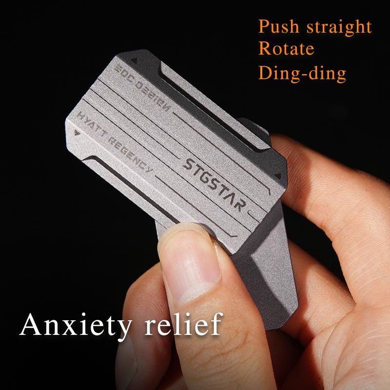Fidget Spielzeug Stressabbau Spielzeug für Erwachsene EDC Spinner Push Slider Tasche Sensorisches Spielzeug für Angst ADHS Fokus Cooles Büro EDC Spielzeug