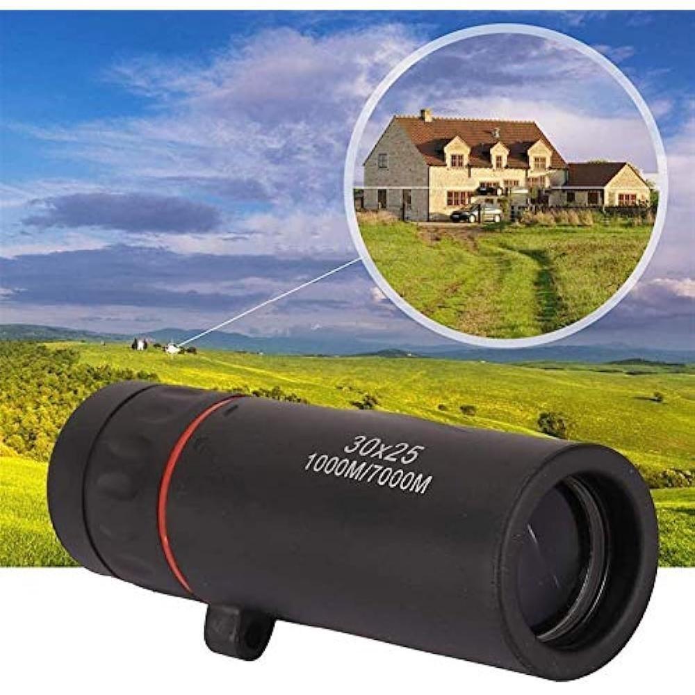 30 x 25 1000 m Monokular-Teleskop, Fernzoom, hochauflösendes Fernglas, wasserdicht, Mini-10-fach-Zoom für Reisen