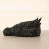 3D Printed Dragon Head Storage Tray 4.17" X 1.89" Desktop Jewelry Organizer Gothic