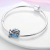 Blue Zircon Ship Charms Copper Original Beads Fit Original Charms Bracelet Beads Jewelry Fine Gifts For Women