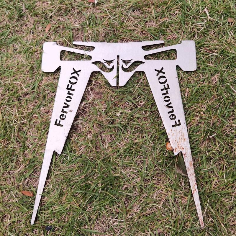 Folding Camp Cookware Stand Stable Regulable Support Outdoor Pot Stand Camp Kitchens Accessory