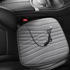 12/24V Car Heated Seat Cushion 17.72"x17.72" Memory Foam Seat Protector Pad with Anti-Slip Bottom