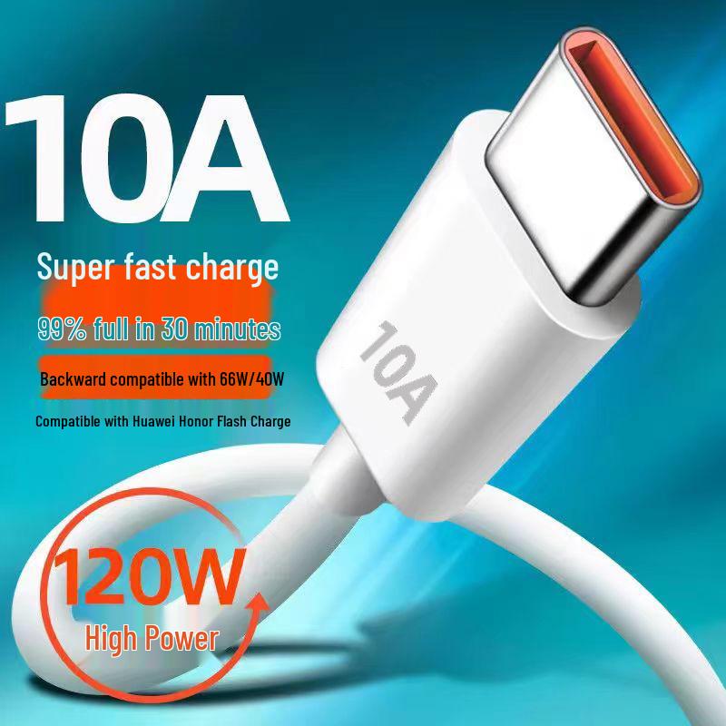 Super Flash 10A Fast Charging PVC Cable for Huawei, Honor, Xiaomi, Oppo, Vivo