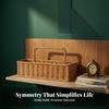 Wall Basket with Arched Handle Natural for Bathroom