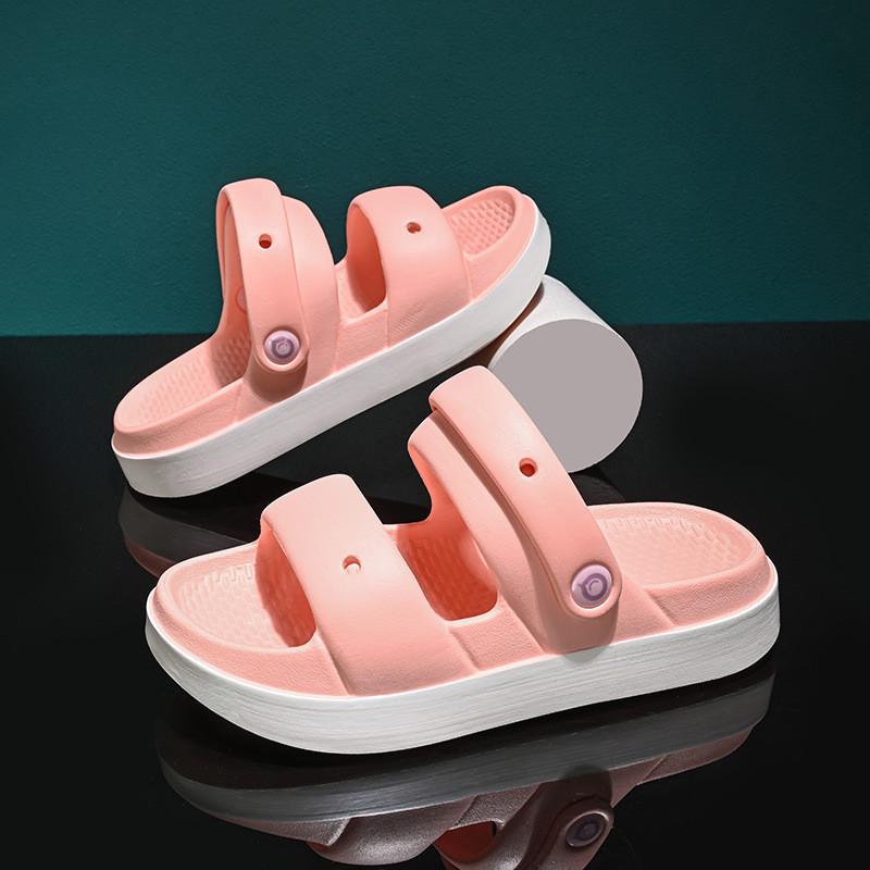 

Summer Stylish Boys Sandals Soft Eva Nonslip Design Comfortable Footwear For Beach And Adventure Pink Glossy,39/40