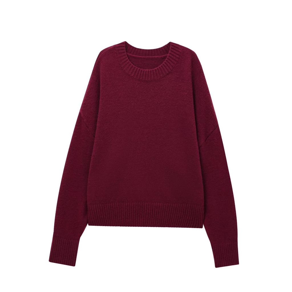 European and American style, new women's clothing, foreign style, fashionable and casual soft knitted sweater 2142/186