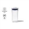 OXO Mini Square Short Storage Airtight Pop Container for Dry and Moisture Protection Container, Plastic, 0.5L, Food, Seasonings, Goods,