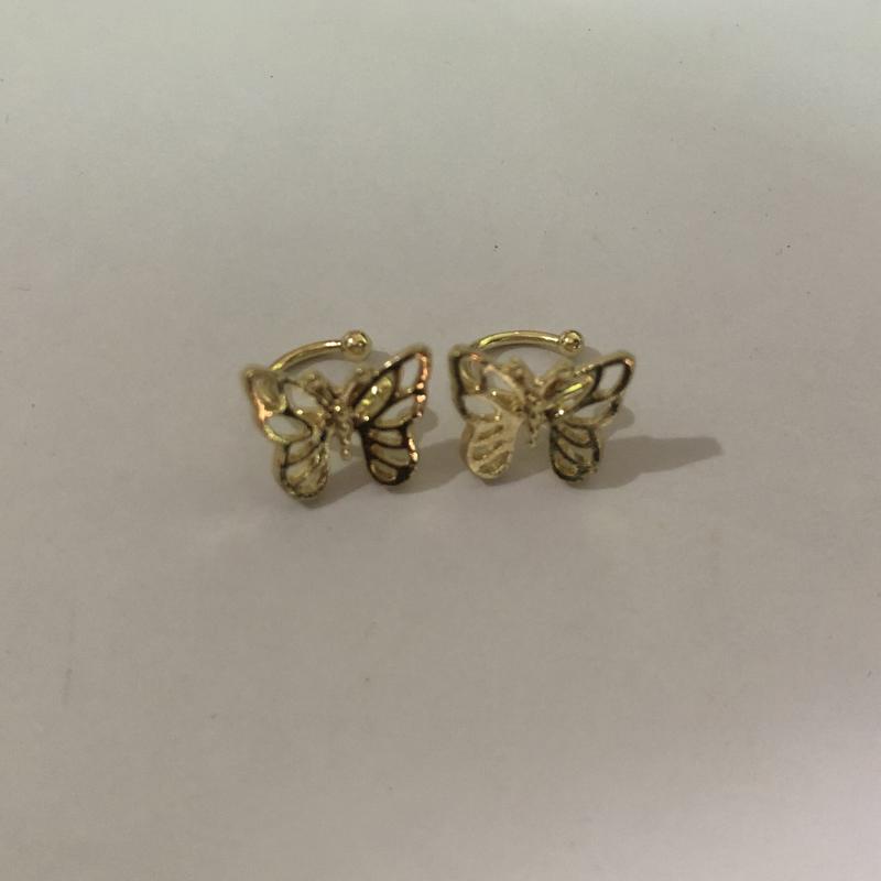 New Fashion Vintage Metal Hollow Butterfly Ear Clips For Women Girls Cute No Piercing Fake Cartilage Ear Jewelry Trendy Brincos
