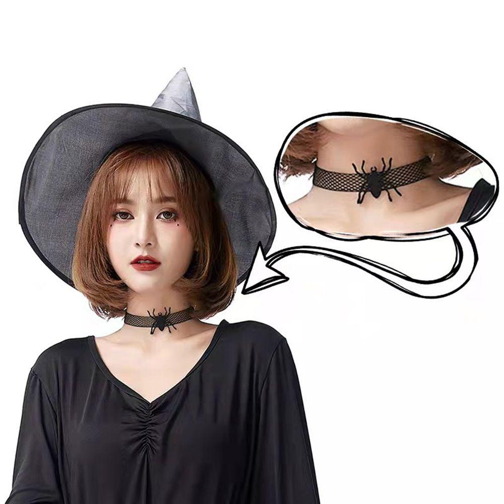 Chain Halloween Necklace Women Clavicle Chain Mesh Necklace Fashion Jewelry Korean Style Necklace