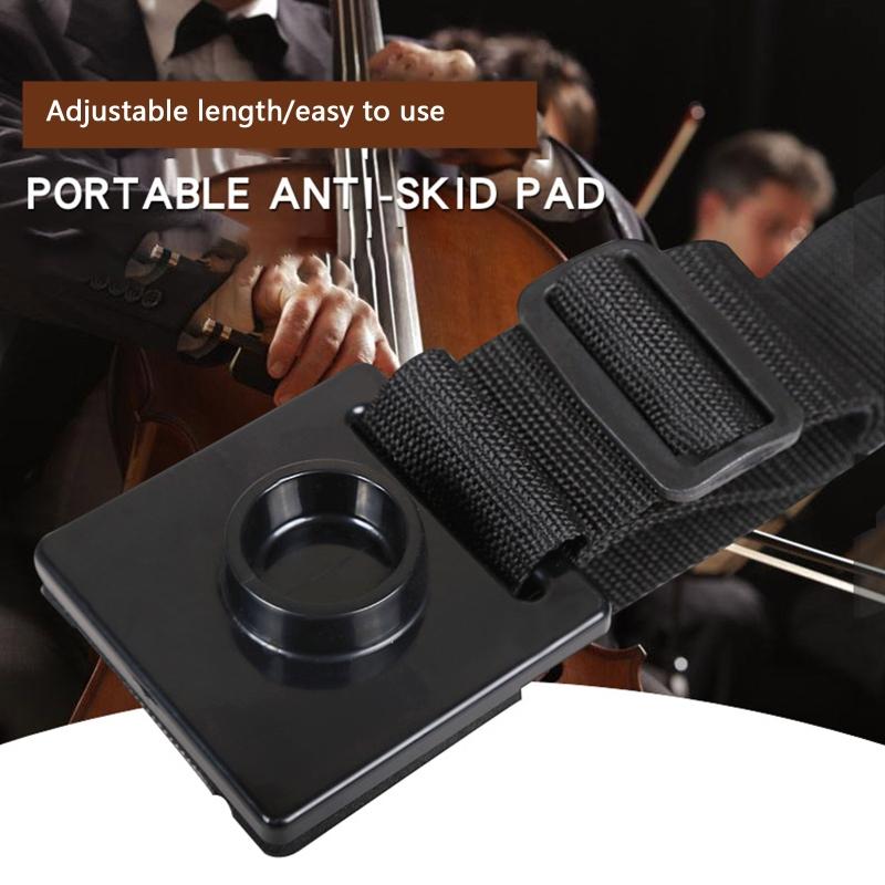 Non-slip Cello Stands with Adjustable Strap, Anti-scratch Thick Sponge Pad for Cello Practice