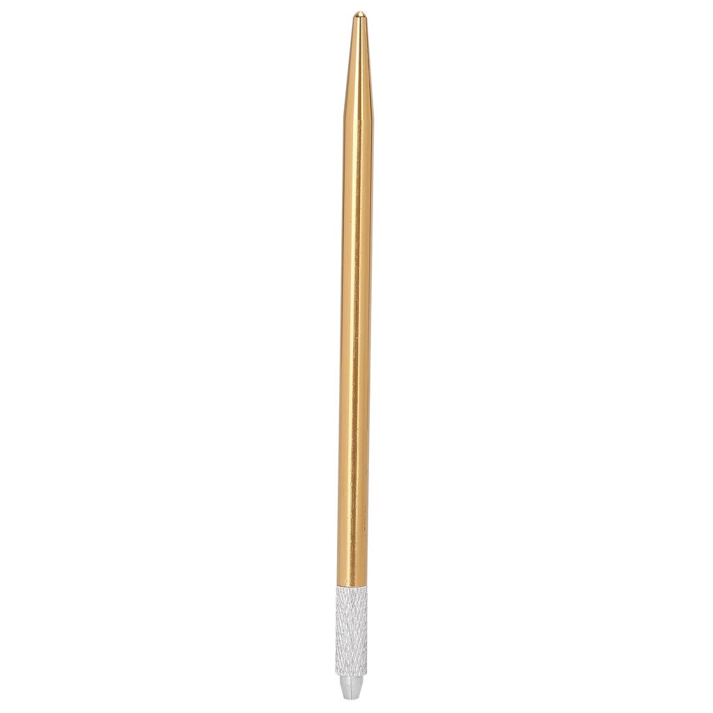 Manual Tattoo Pen SemiPermanent Microblading Pen for Eyebrow Eyeliner Lips Tattoo(Gold )